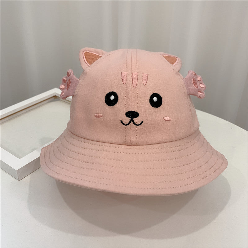 New Products Kitten And Frog Sun Hat Small Pot Hat Baby Hat