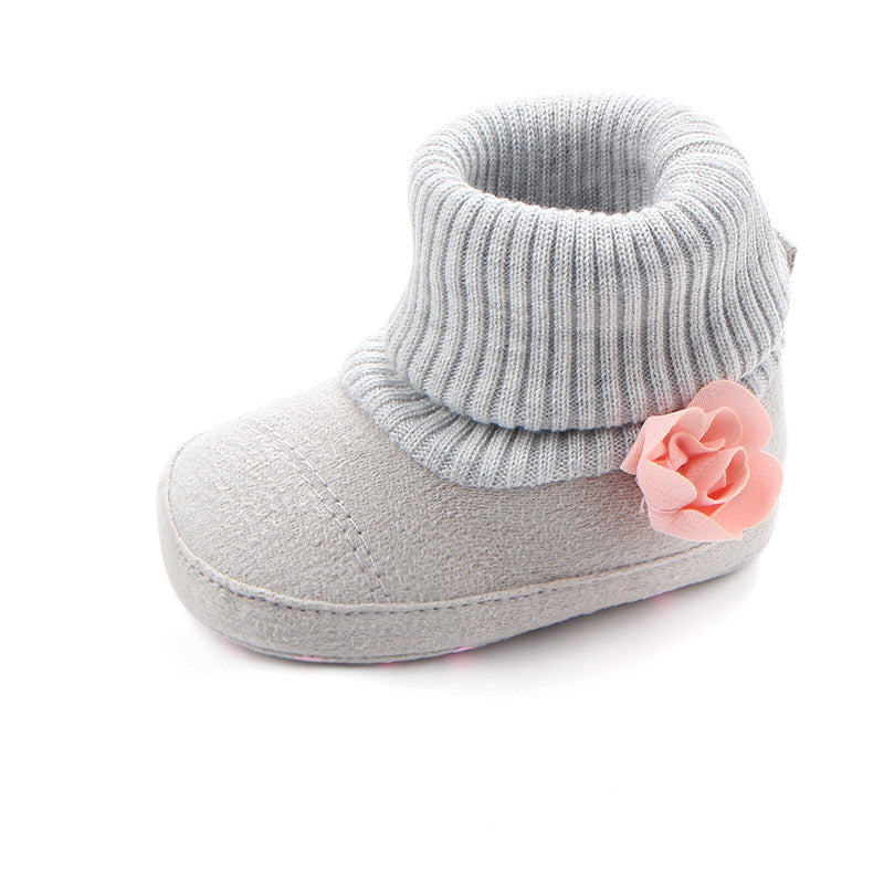 New Products Of Spring And Autumn, Three Women Baby Boots, Wholesale Screw Sleeve Socks, Mouth Shoes, Baby Toddler Shoes 0757