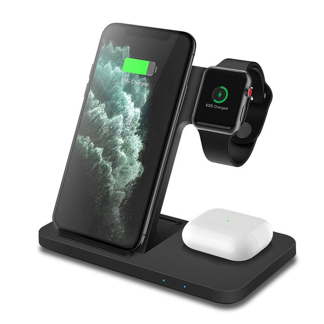 3 in 1 Wireless Fast Charger Dock Station