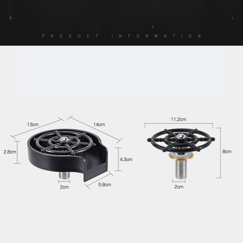 Bar Counter Cup Washer Sink High-pressure Spray Automatic